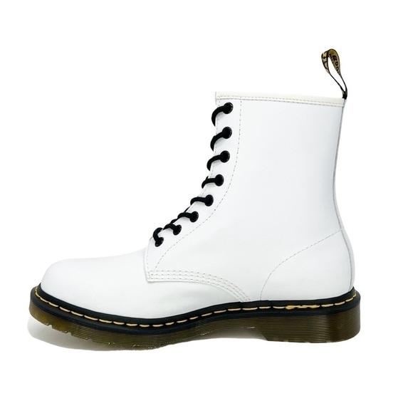 New Dr. Martens 1460/25057 Softy T Leather Lace-Up Boots White Women’s Size 10 - Picture 4 of 8